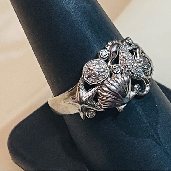 ⚓️Gorgeous 925 Sterling Silver Ross & Simons “Ocean” Ring! - Picture 2 of 16